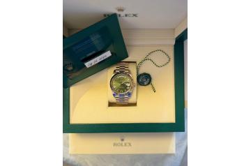 Rolex Day-Date - Olive Dial - Everose - 228235